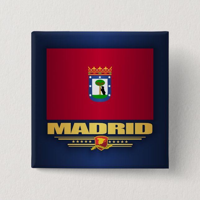 Stadt Madrid Button (Vorderseite)