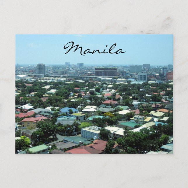 Stadt Manila Postkarte (Vorderseite)