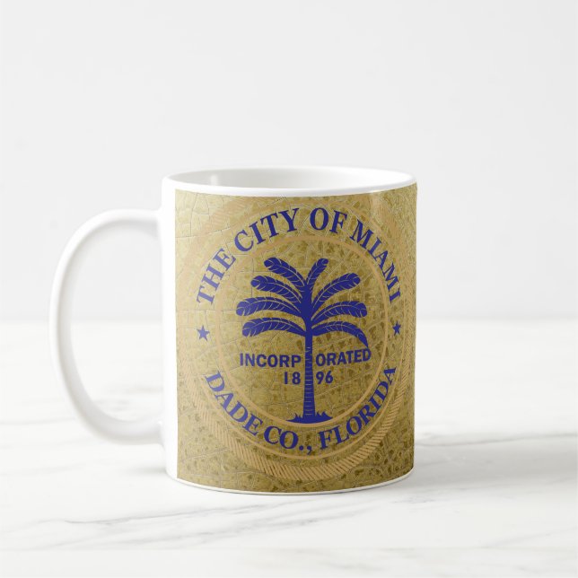 Stadt Miami Siegel Kaffeetasse (Links)