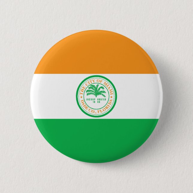 Stadt Miamis Florida, Vereinigte Staaten Button (Vorderseite)