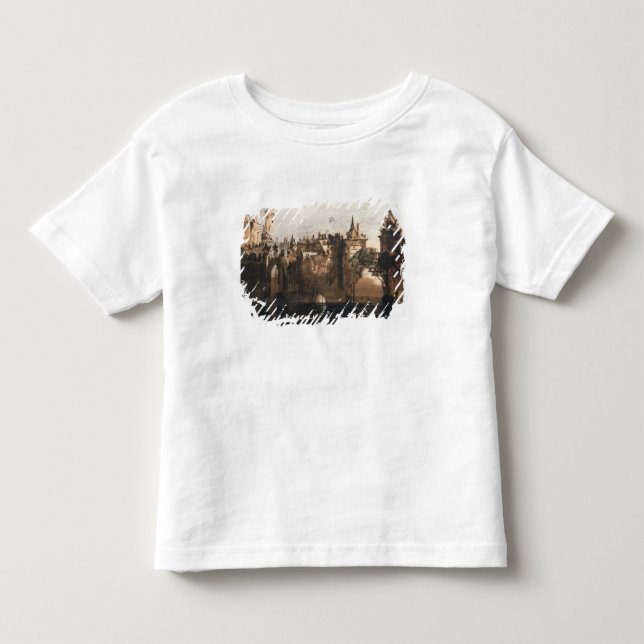 Stadt mit einer defekten Brücke Kleinkind T-shirt (Vorderseite)