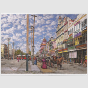Stadt - New Orleans die Viktorianische Ära 1887 Seidenpapier