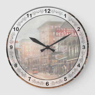 Stadt - New Orleans - Ein Blick auf die St Charles Große Wanduhr