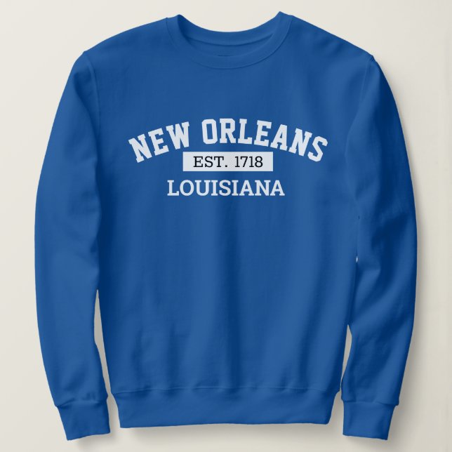 Stadt New Orleans Louisiana, New Orleans Sweatshirt (Design vorne)