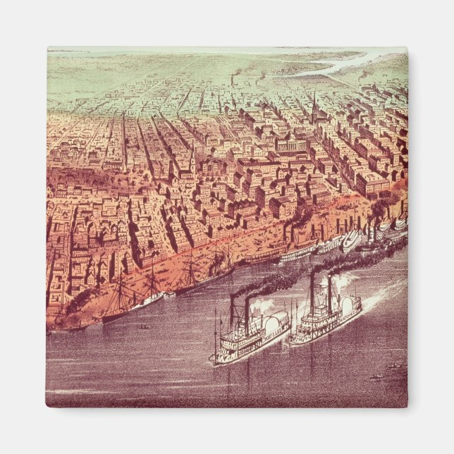 Stadt New Orleans Magnet (Vorne)