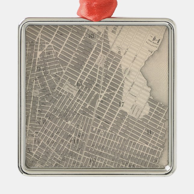Stadt New York Ornament Aus Metall (Vorne)