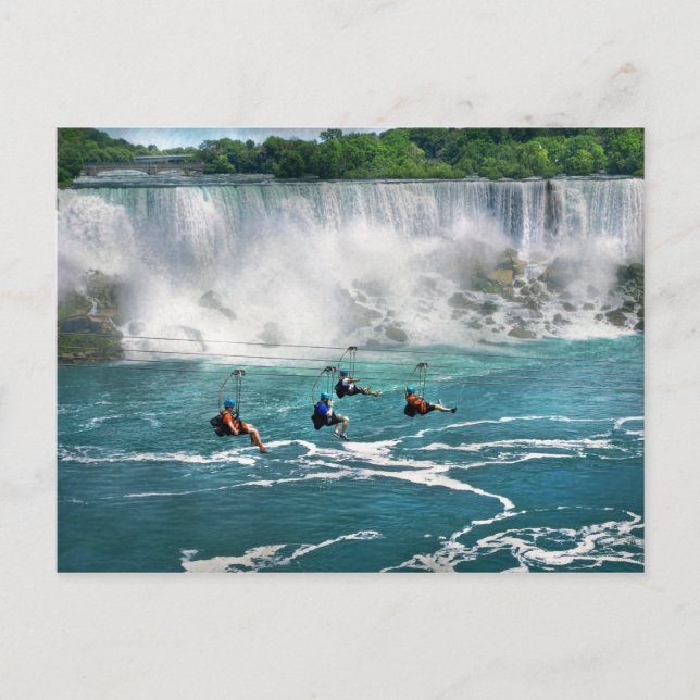 Stadt - Niagara NY - Über der Niagara Postkarte (Vorderseite)