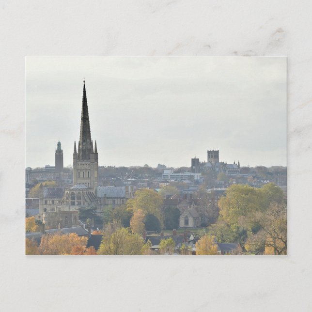 Stadt Norwich Postkarte (Vorderseite)