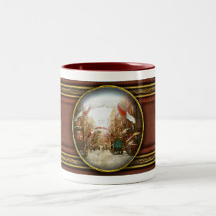Stadt - NY - Das Fest des San Genero 1908 Zweifarbige Tasse