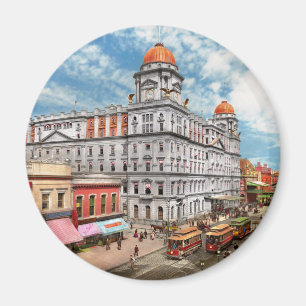 Stadt - NY - Das kurzlebige Grand Central 1900 Magnet
