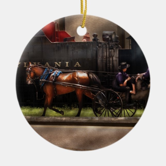 Stadt - PA - Sie got zur Liebe Lancaster Keramik Ornament (Vorne)