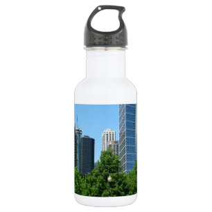Stadt-Park-Gebäude-Schicksal Chicagos Illinois Trinkflasche
