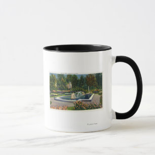 Stadt-Park-italienische Rosen-Garten-Ansicht Tasse