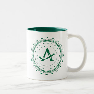 Stadt-Pfeil-Logo des Pfeil-  Starling Zweifarbige Tasse