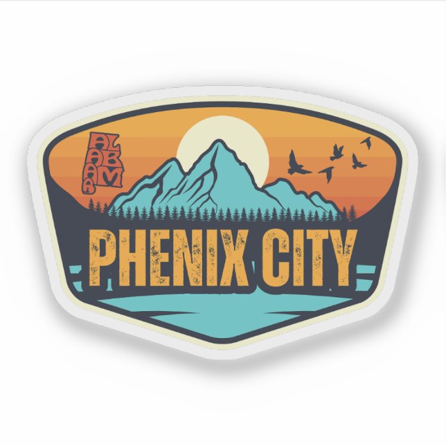Stadt Phenix, Alabama Aufkleber (Vorderseite)