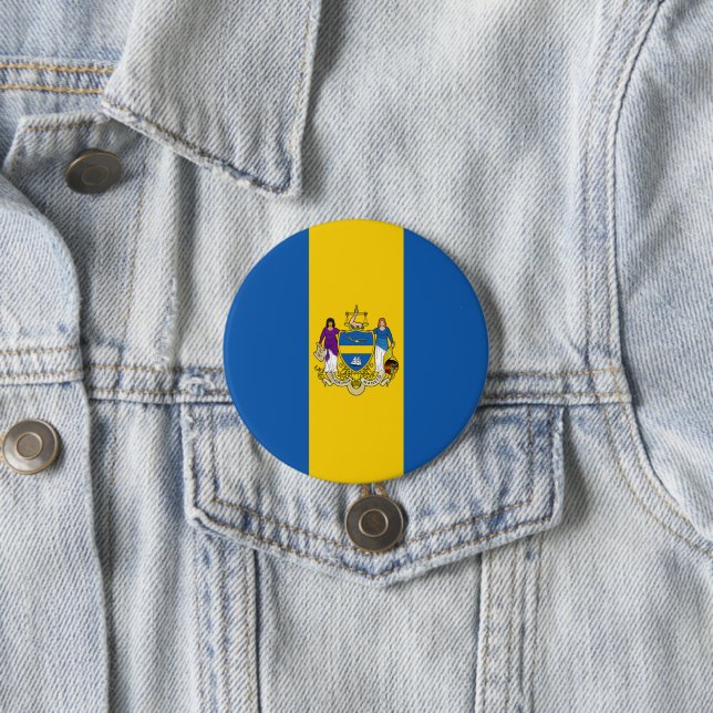 Stadt Philadelphia (Pennsylvania) Button (Beispiel)