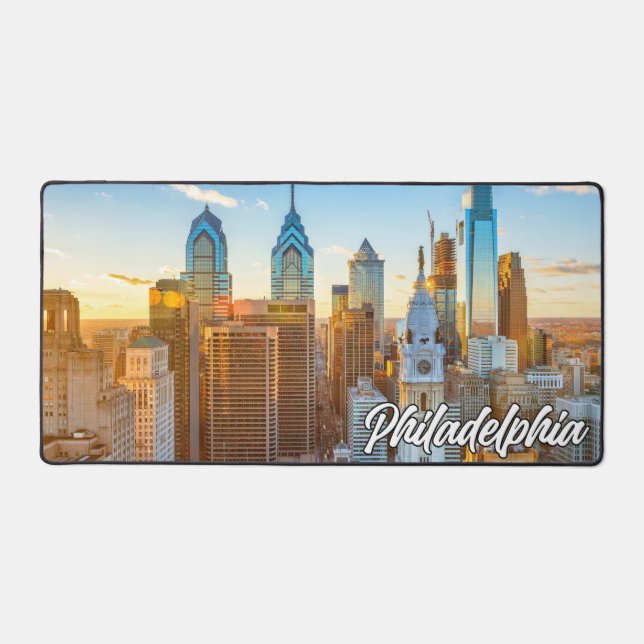 Stadt Philadelphia, Pennsylvania, USA Schreibtischunterlage (Vorderseite)