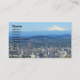 Stadt Portlands, Oregon und Mountain View Visitenkarte