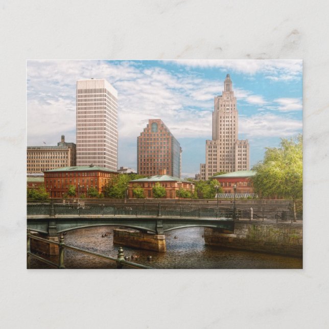 Stadt - RI - Providence - Stadt der Providence Postkarte (Vorderseite)