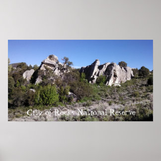 Stadt Rocks Idaho Felsengestein Poster