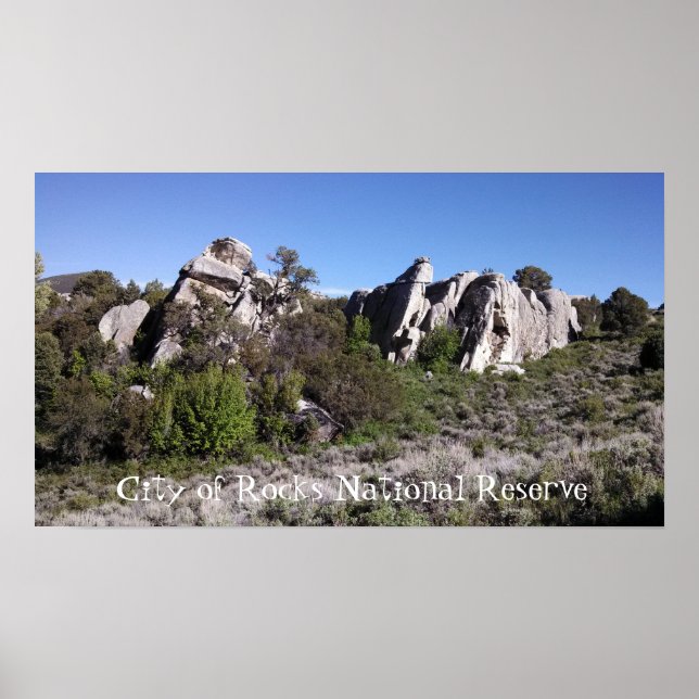 Stadt Rocks Idaho Felsengestein Poster (Vorne)