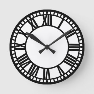Stadt Runde Wanduhr