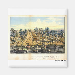 Stadt Sacramento, 1849. Magnet