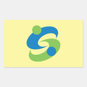 Stadt Saga Präfektur Japan Symbol für Saga Rechteckiger Aufkleber