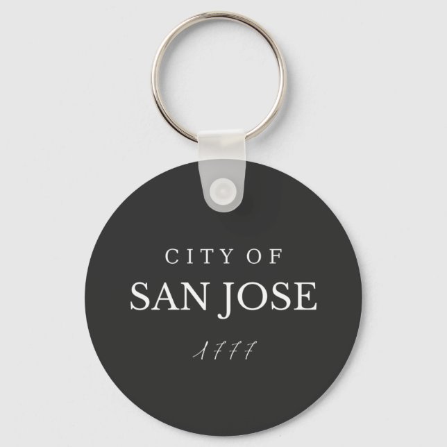 Stadt San Jose, Kalifornien 1777 Schlüsselanhänger (Vorderseite)