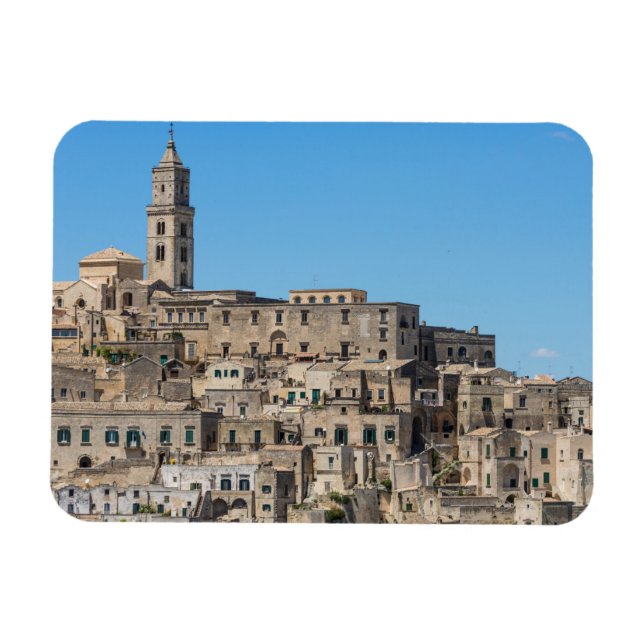 Stadt Sassi di Matera in Italien Magnet (Horizontal)