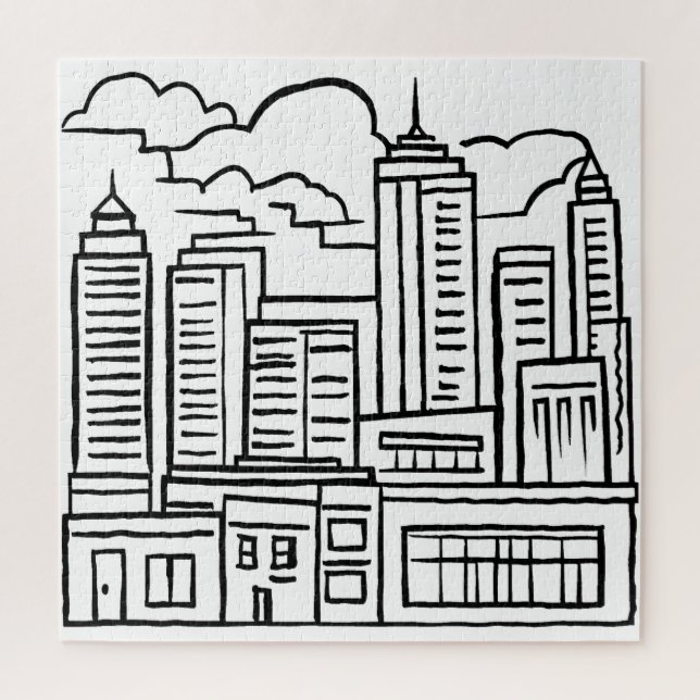 Stadt-Silhouette (Vertikal)