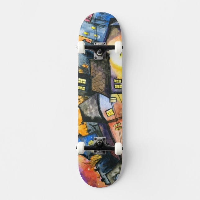 Stadt Skateboard (Vorderseite)
