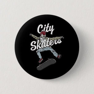 Stadt Skater Skateboard fahren Lustig Skateboard H Button