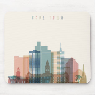Stadt-Skyline Cape Towns, Afrika Mousepad