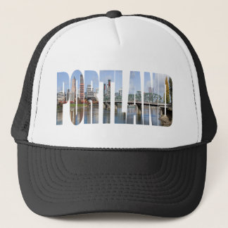 Stadt-Skyline-Fernlastfahrer-Hut Portlands Truckerkappe