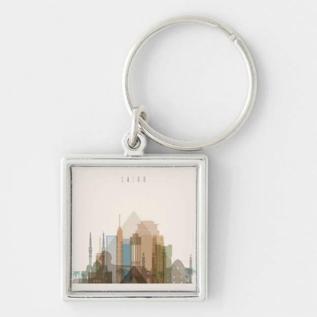 Stadt-Skyline Kairos, Ägypten | Schlüsselanhänger (Vorne)