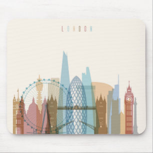 Stadt-Skyline Londons, England   Mousepad