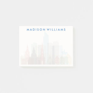 Stadt-Skyline Oslos, Norwegen   Post-it Klebezettel