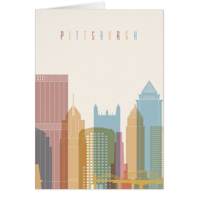 Stadt-Skyline Pittsburghs, Pennsylvania | (Vorne)