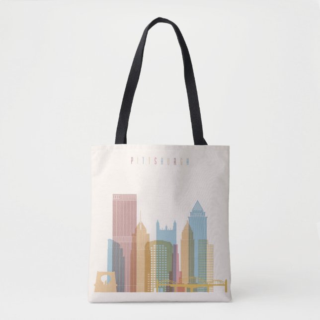 Stadt-Skyline Pittsburghs, Pennsylvania | Tasche (Vorderseite)