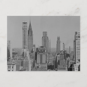 Stadt-Skyline Postkarte
