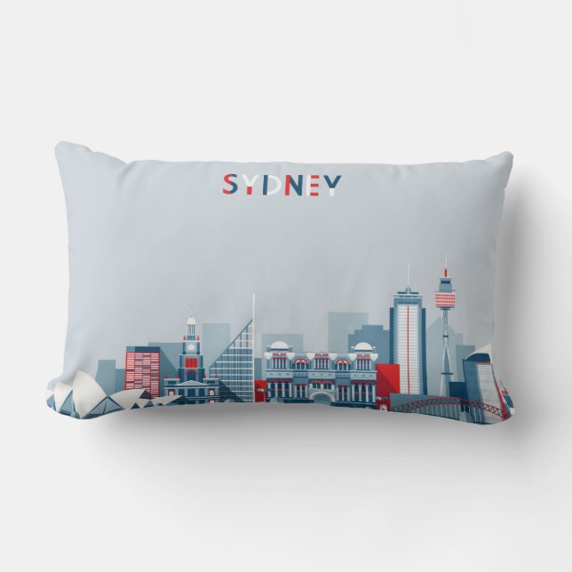 Stadt-Skyline Sydneys Australien Lendenkissen (Vorderseite)