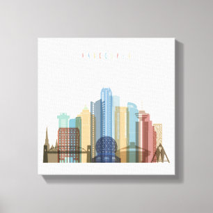 Stadt-Skyline Vancouvers, Kanada   Leinwanddruck