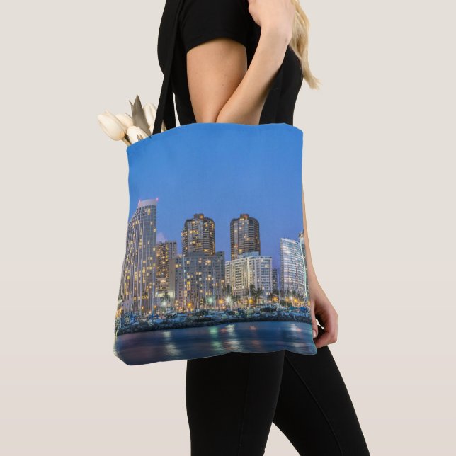 Stadt Skyline von Waikiki Tasche (Von Nahem)