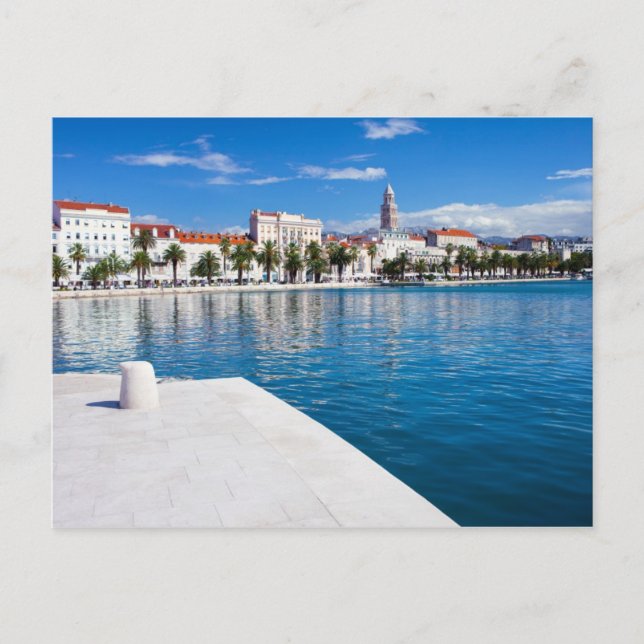 Stadt Split in Kroatien Postkarte (Vorderseite)