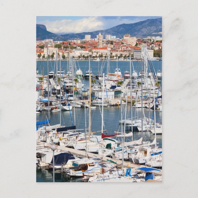 Stadt Split Marina in Kroatien Postkarte (Vorderseite)
