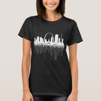 Stadt St. Louis Missouri Skyline Art Gateway Arch T-Shirt