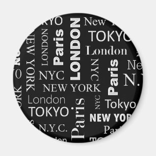 Stadt-stilvoller Magnet