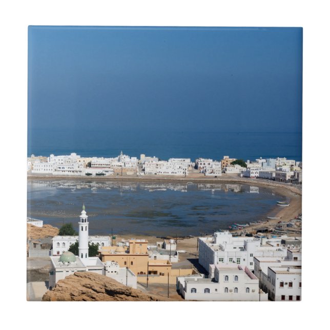 Stadt Sur in der Nähe von Muscat - Oman Fliese (Vorderseite)