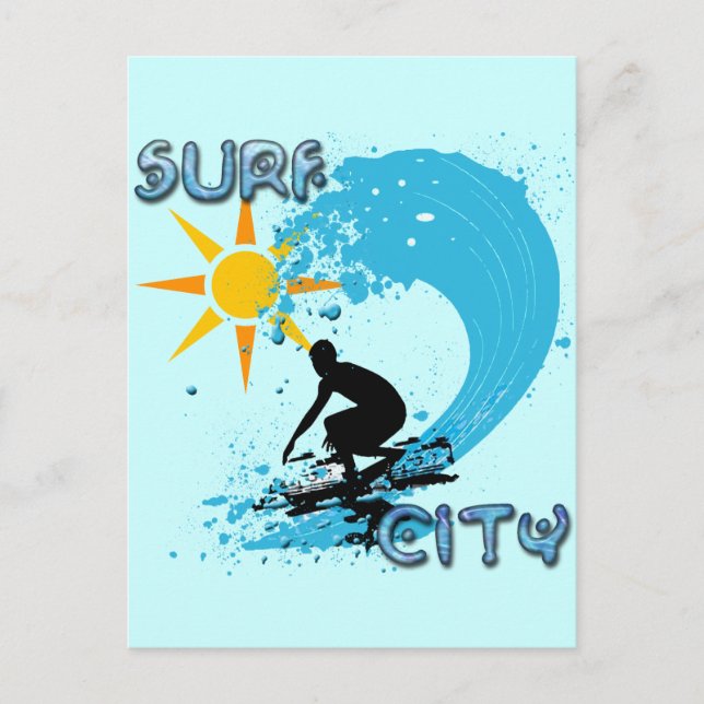 STADT SURF POSTKARTE (Vorderseite)